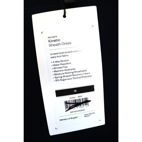 MINISTRY OF SUPPLY Japanese Kinetic Sheath Pencil Dress Workleisure 10 NWT $175 - Picture 6 of 8